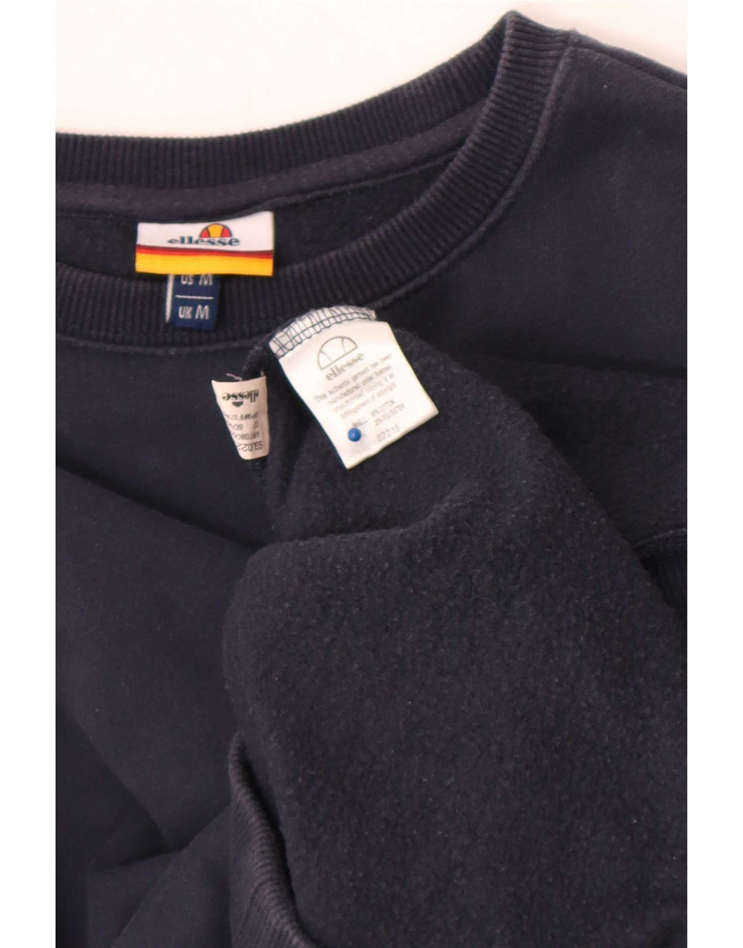 Ellesse moletom masculino jumper médio azul marinho algodão