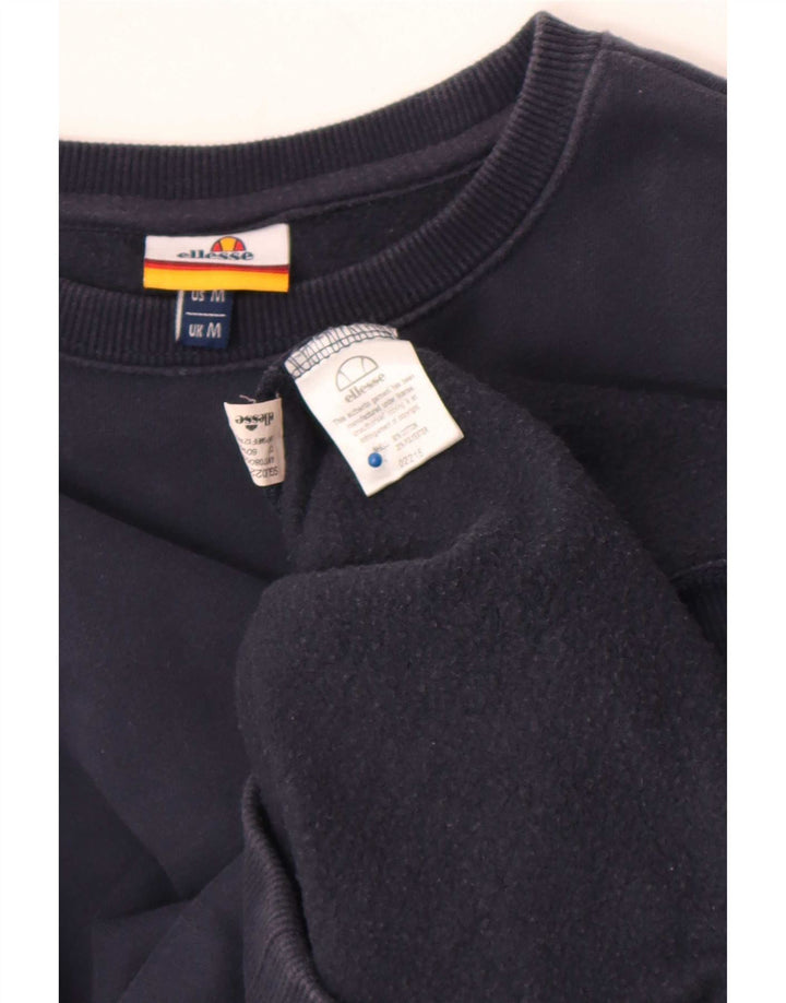Ellesse moletom masculino jumper médio azul marinho algodão
