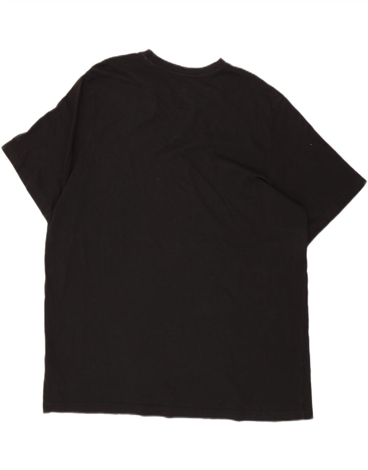 ADIDAS Mens Graphic T-Shirt Top 2XL Algodão Preto