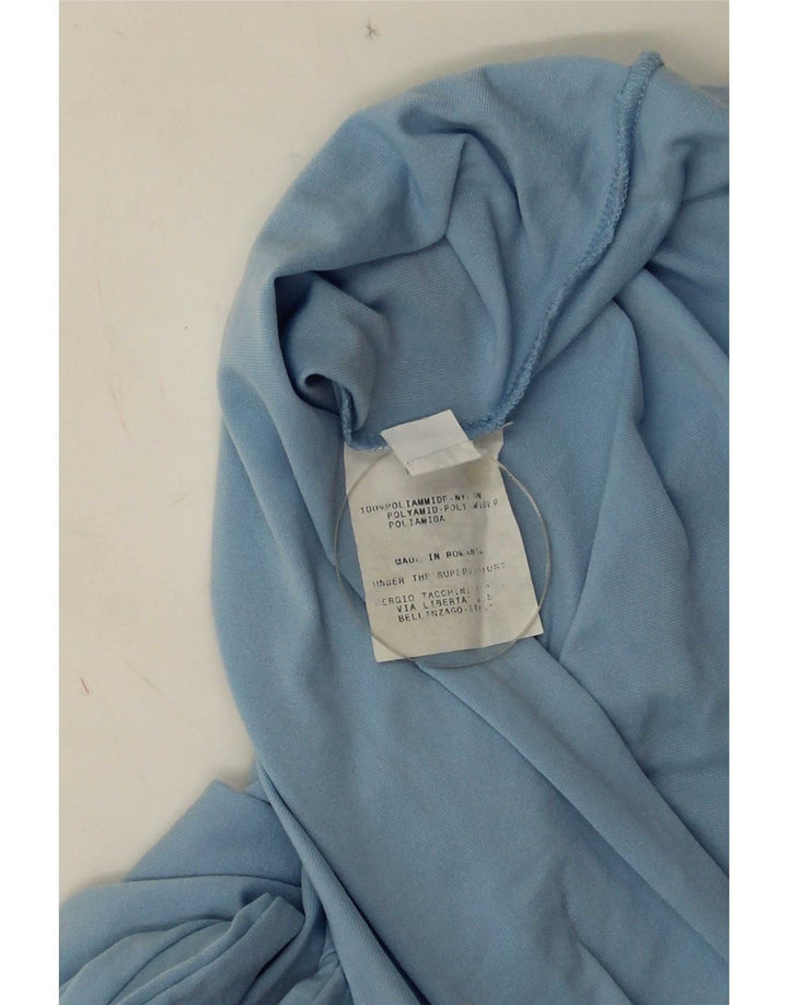 Top feminino Sergio Tacchini manga comprida IT 48 XL azul poliamida