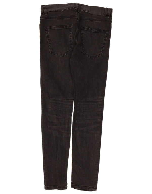 French Connection Mens Jeans Skinny W32 L32 Algodão Preto