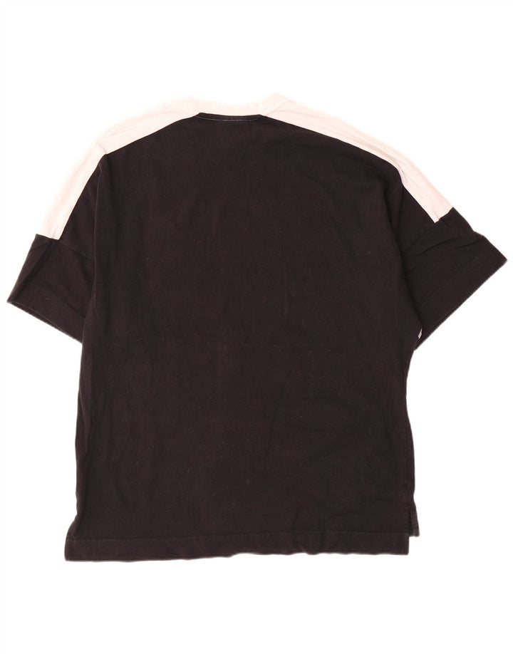 Camiseta masculina Nike Top médio preto colorblock algodão
