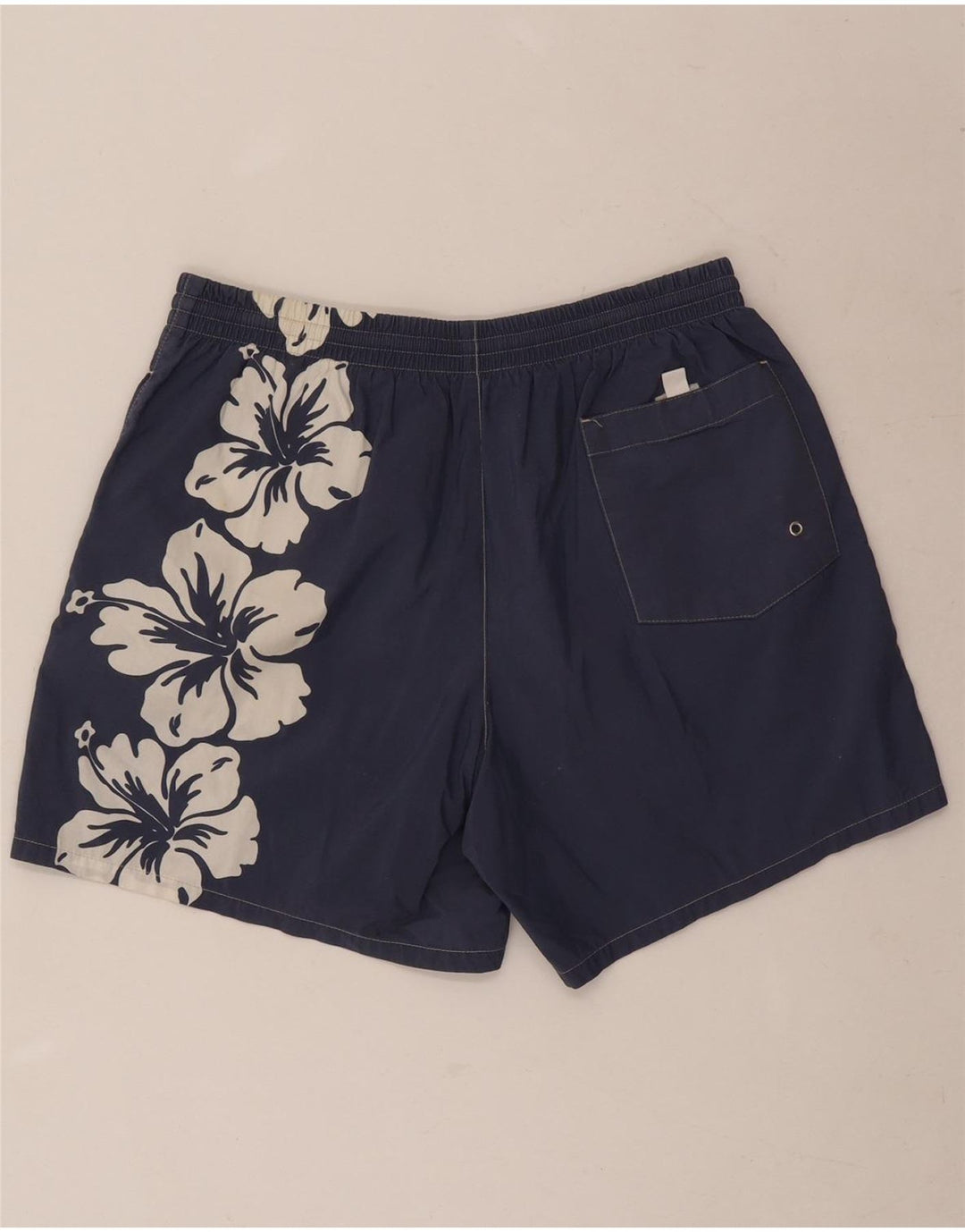 Shorts de natação masculino Sergio Tacchini médio azul marinho floral