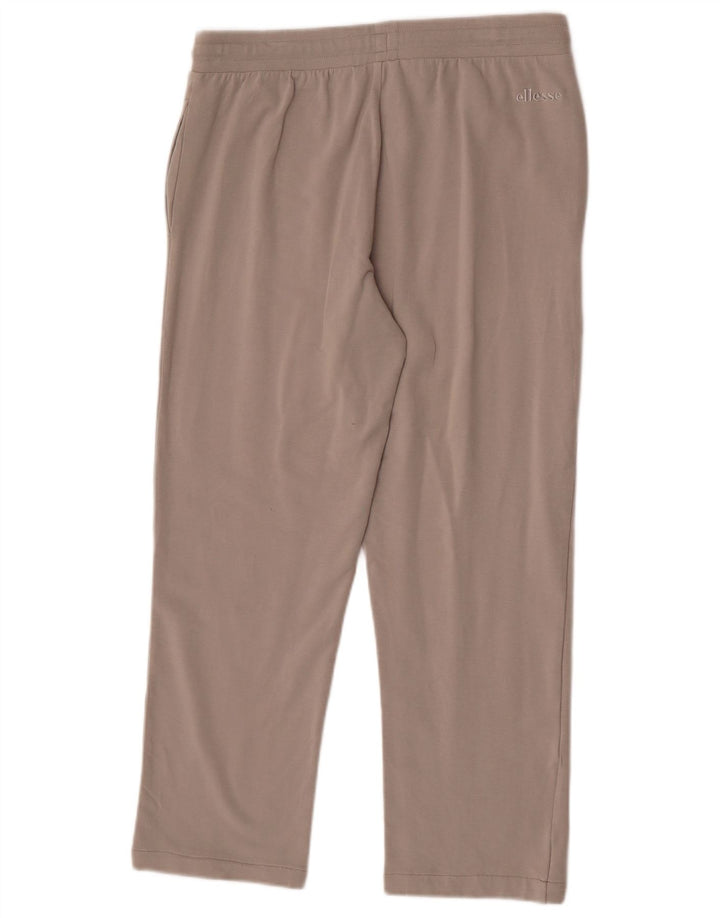 Calça de treino feminina Ellesse UK 14 algodão cinza médio