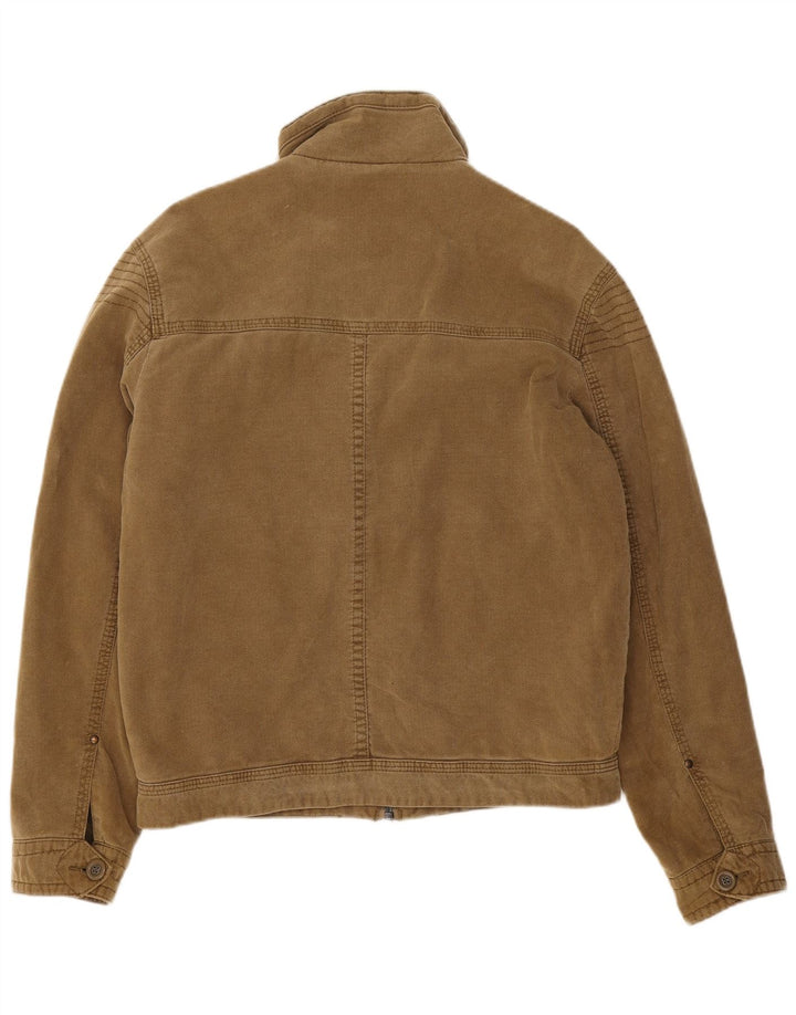 Jaqueta utilitária masculina Marks & Spencer UK 36 algodão bege pequeno