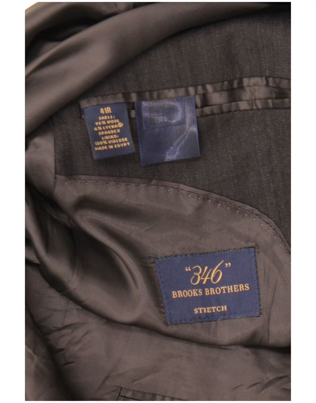 Jaqueta BROOKS BROTHERS masculina 346 Blazer Reino Unido 41 grande listra preta