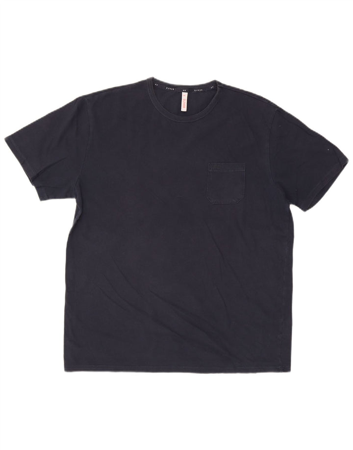 Camiseta masculina Sun68 Top 2XL algodão azul marinho