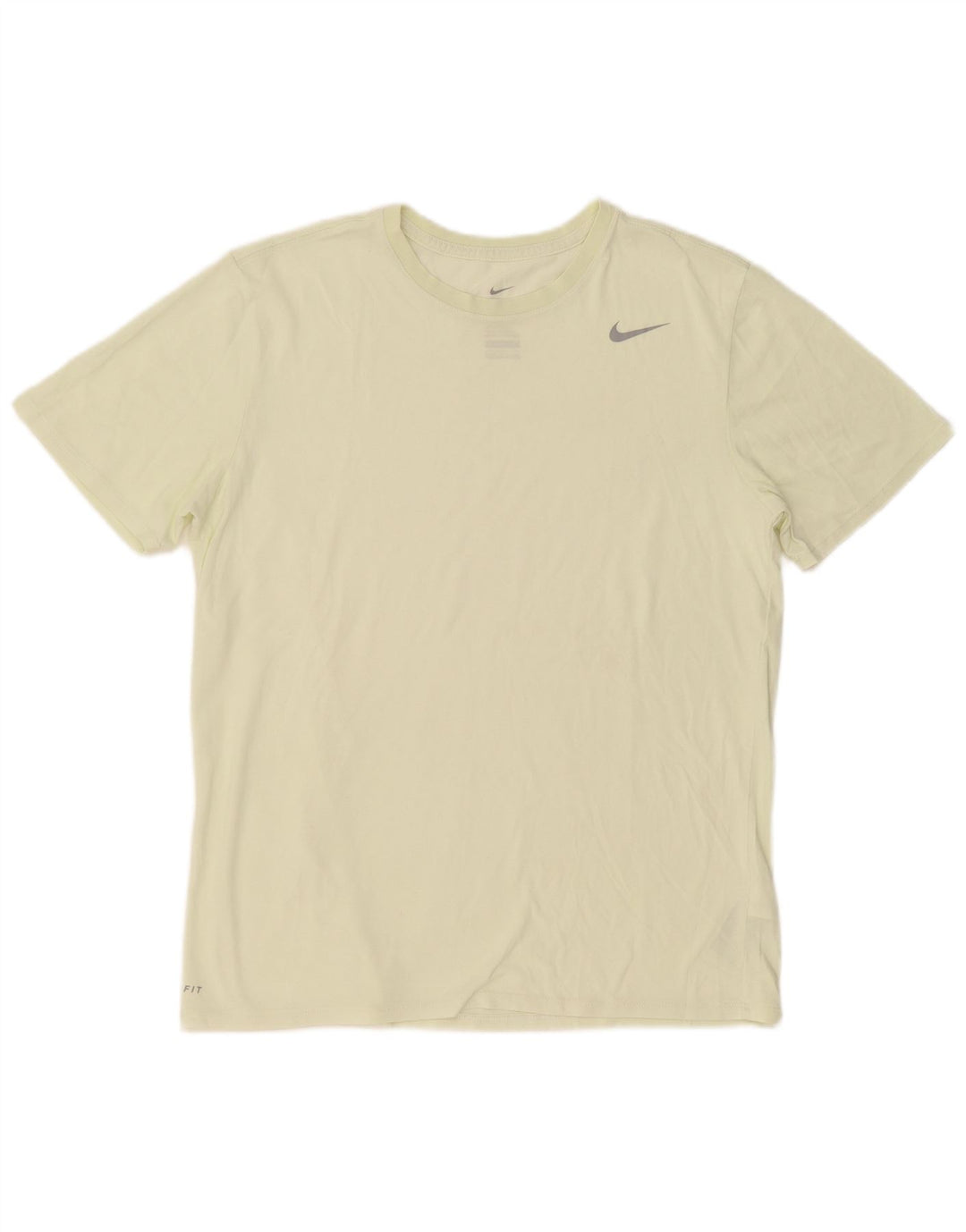 Camiseta masculina Nike Athletic Cut Top grande algodão amarelo