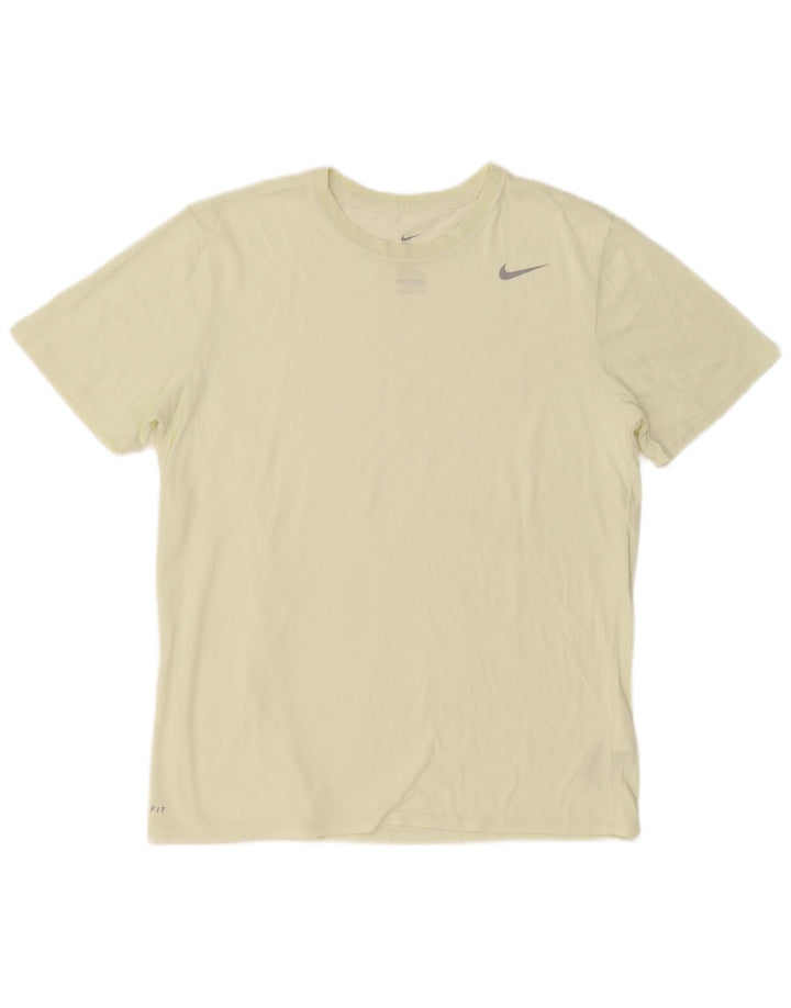 Camiseta masculina Nike Athletic Cut Top grande algodão amarelo