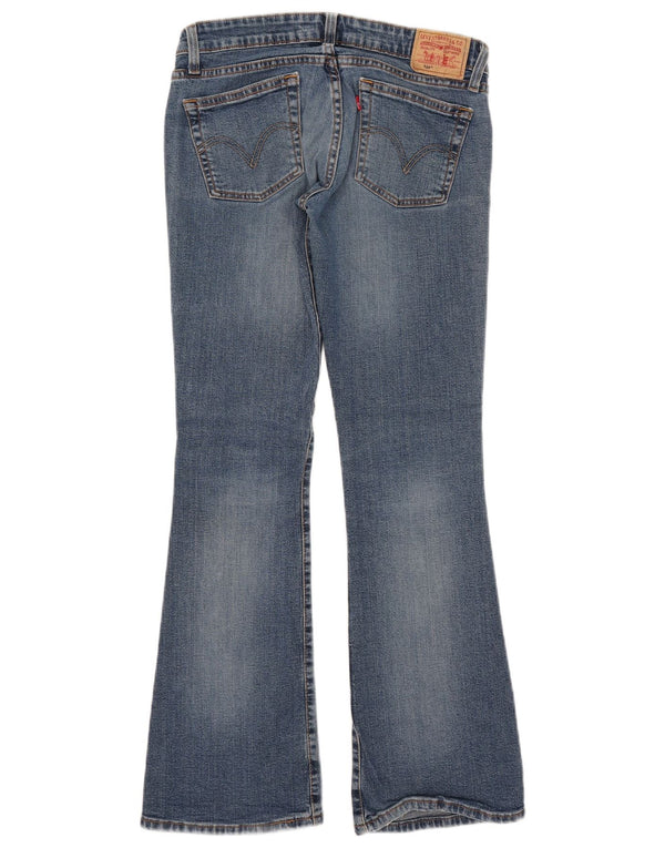 Calça jeans feminina Levi's 524 Super Low Bootcut médio W30 L30 azul algodão