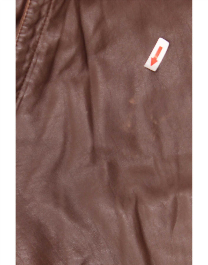 Jaqueta de couro masculina Vinci IT 52 XL marrom
