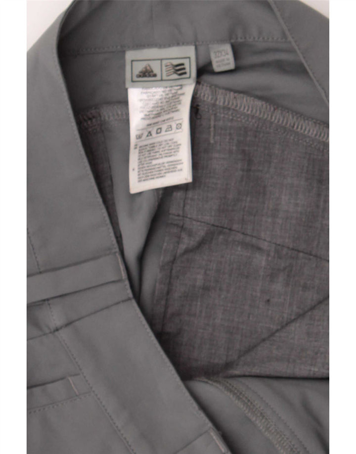 Calça Chino Adidas Feminina Slim Fit W30 L34 Cinza Poliéster