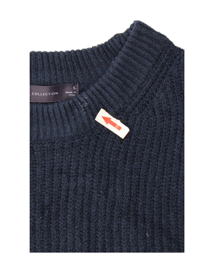 Marks & Spencer Regata Feminina Crop Oversized Colete Reino Unido 10 Pequena Azul Marinho