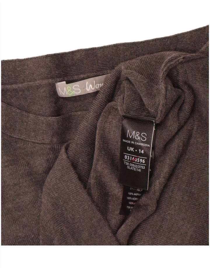 Vestido jumper feminino Marks & Spencer Reino Unido 14 cinza médio acrílico