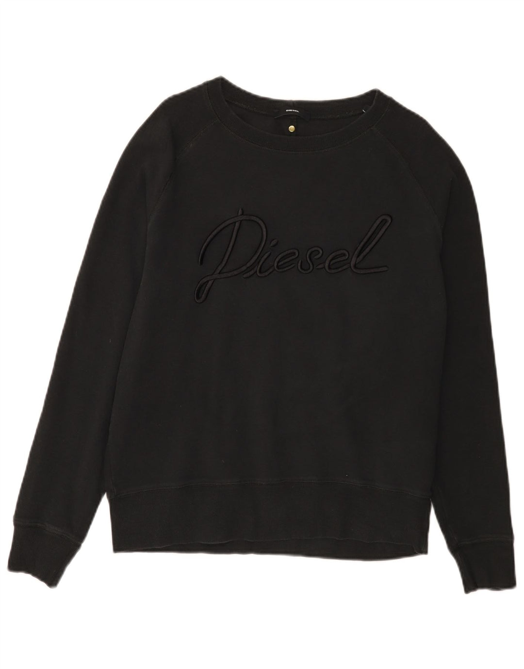 DIESEL moletom gráfico masculino jumper pequeno preto