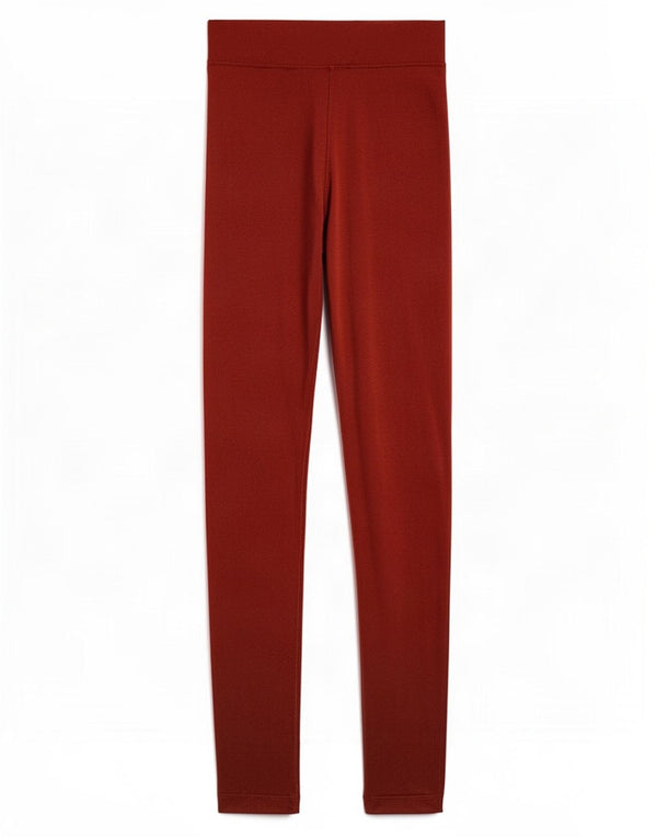 Marks & Spencer Womens Velour Leggings UK 6 XS Brown Cotton