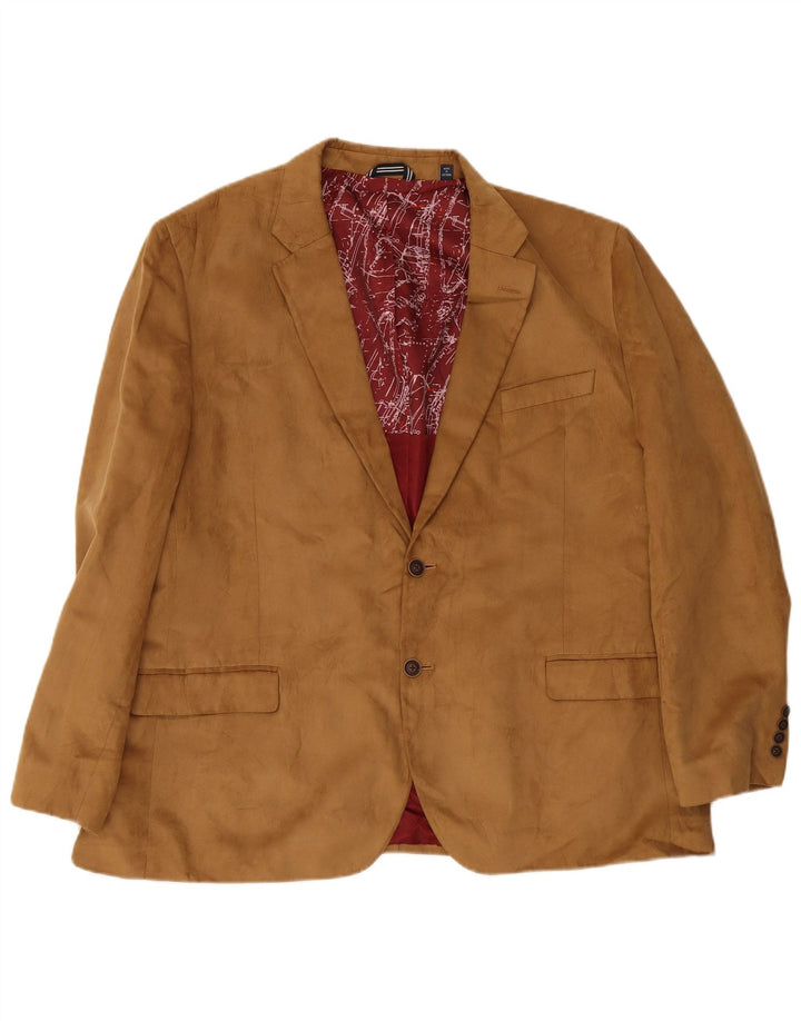 Jaqueta blazer masculina Nautica Regular Fit 2 botões IT 50 grande poliéster bege