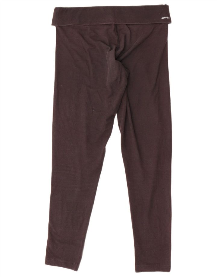 Adidas Womens Climalite Leggings UK 12/14 Médio Preto Poliéster