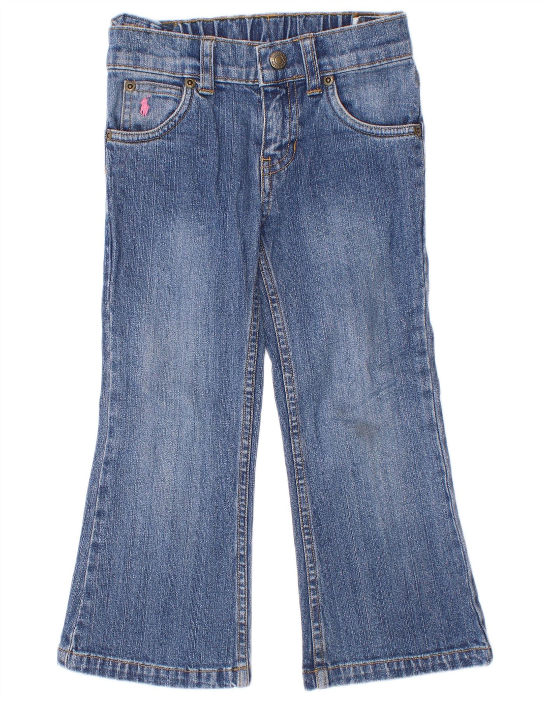 Ralph Lauren Meninos Bootcut Jeans 3-4 Anos W20 L16 Azul Algodão