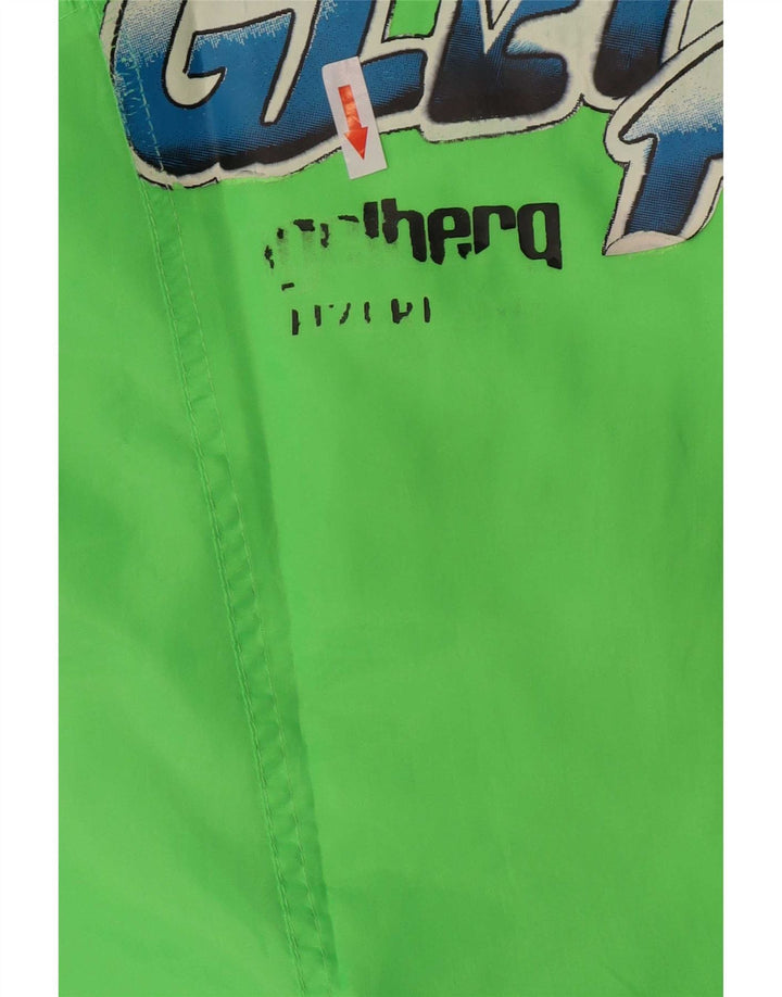 Chamonix Mens Graphic Pullover Ski Jacket Médio Verde Poliéster Esportes