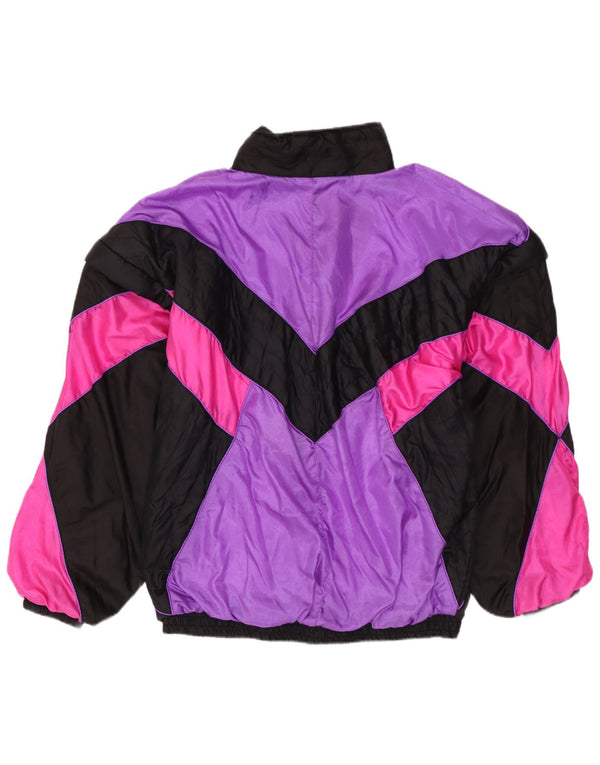 Jaqueta masculina de agasalho BALDINI médio roxo colorblock poliamida