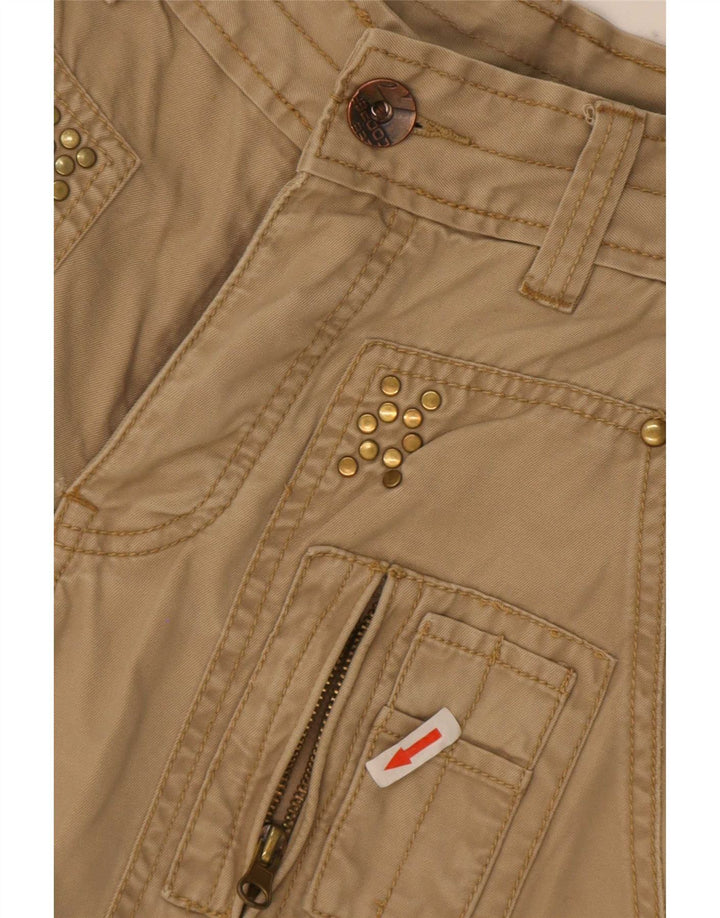 Calça cargo masculina reta Lee Cooper W28 L32 algodão bege