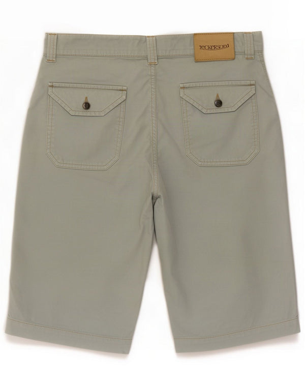 Jeckerson Mens Classic Fit Bermuda Shorts Médio W30 Azul Algodão