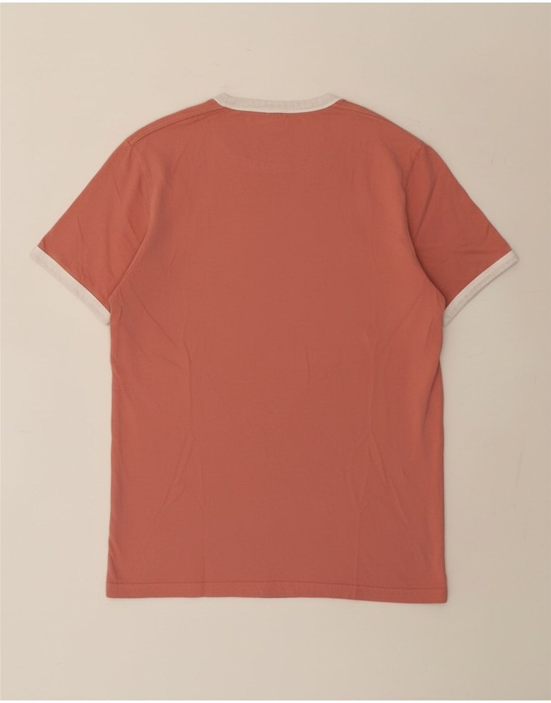 Camiseta masculina Lyle & Scott pequena de algodão rosa