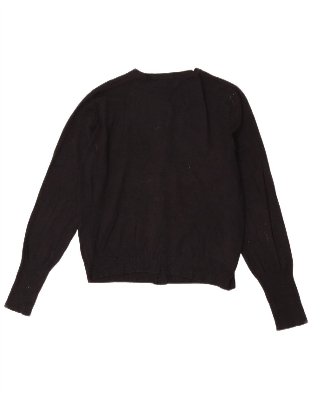 Suéter cardigã feminino Marks & Spencer Reino Unido 12 viscose preta média