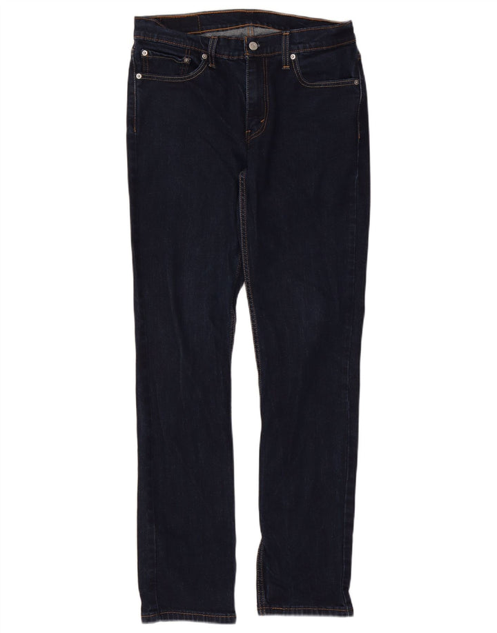 Levi's Masculino 511 Slim Jeans W33 L34 Azul Marinho Algodão