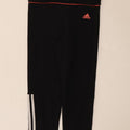 Adidas Womens Climalite Capri Leggings UK 8 Pequeno Poliéster Preto