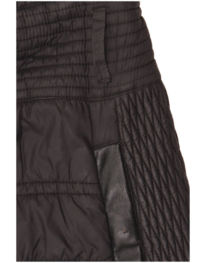 Casaco acolchoado masculino Karen Millen UK 10 pequeno preto poliamida
