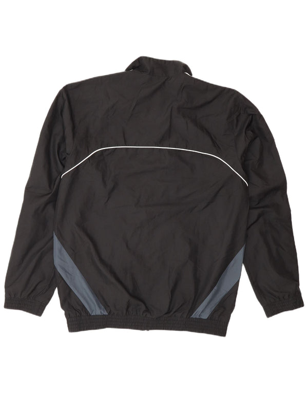 Adidas Mens Tracksuit Top Jacket UK 38/40 Medium Black Colourblock