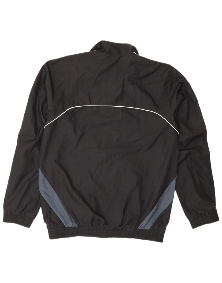 Adidas Mens Tracksuit Top Jacket UK 38/40 Medium Black Colourblock