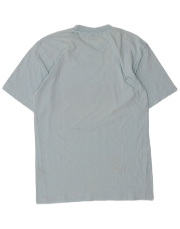 Fila Mens Graphic T-Shirt Top Pequeno Algodão Azul