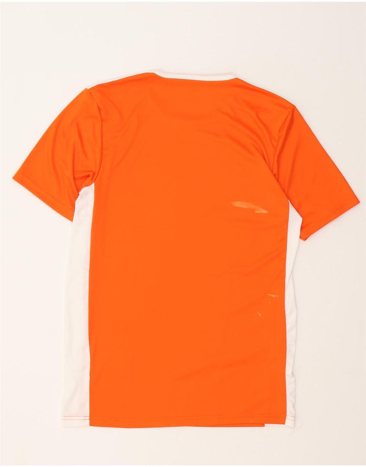Adidas Mens Aeroready Camiseta Top Pequeno Laranja Colorblock Poliéster