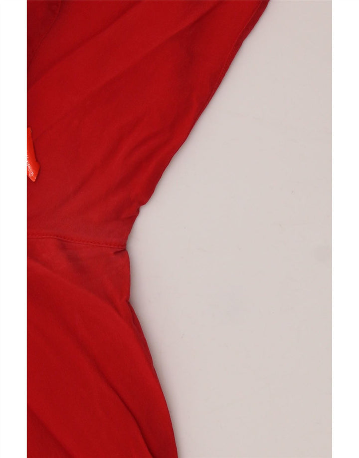 Blusa feminina Andrea Mare Reino Unido 16 grande seda vermelha