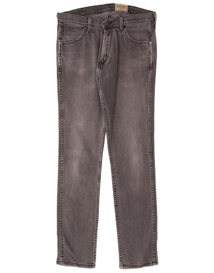 Wrangler Mens Bostin Jeans Skinny W33 L32 Algodão Cinza