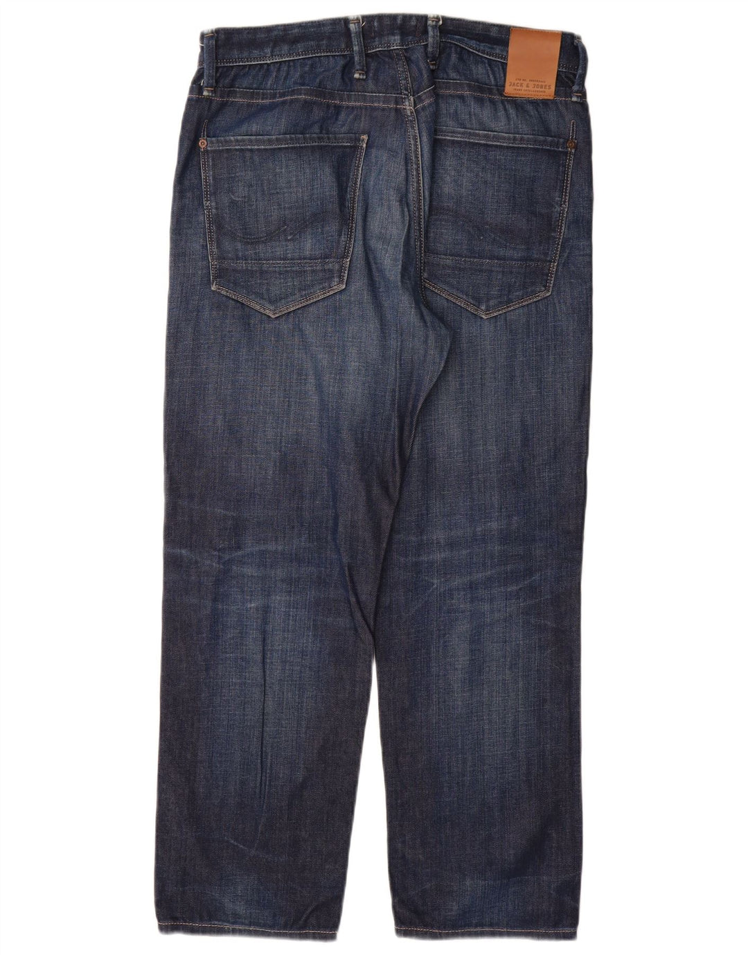 Jeans retos masculinos Jack & Jones W32 L30 algodão azul