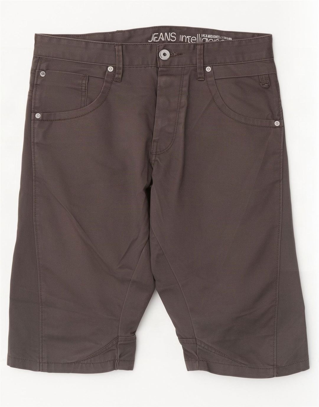Shorts casuais masculinos Jack & Jones W32 cinza médio