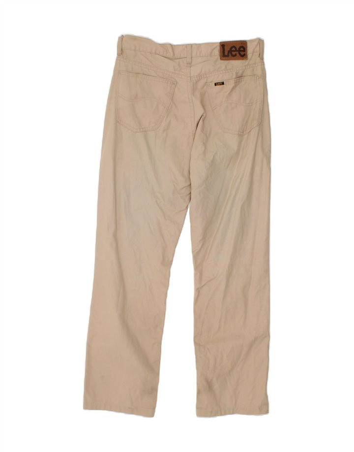 LEE Mens Straight Casual Trousers W32 L29 Beige Cotton Vintage Lee and Second-Hand Lee from Messina Hembry 