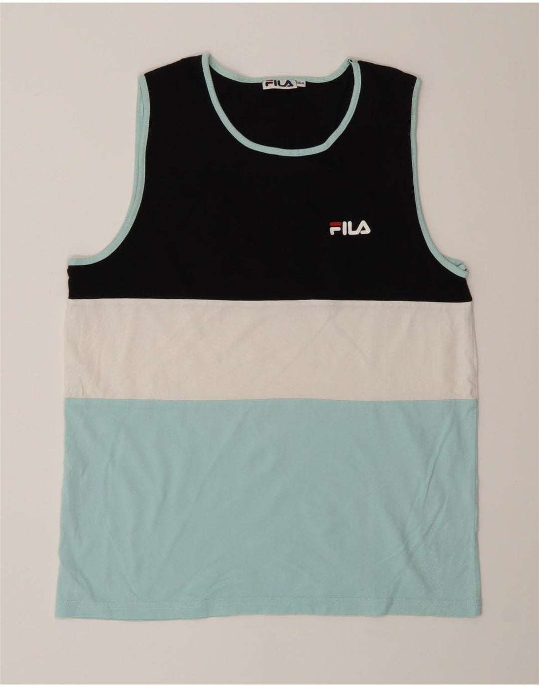Fila Colete Masculino Top 15-16 Anos Multicolor Colorblock