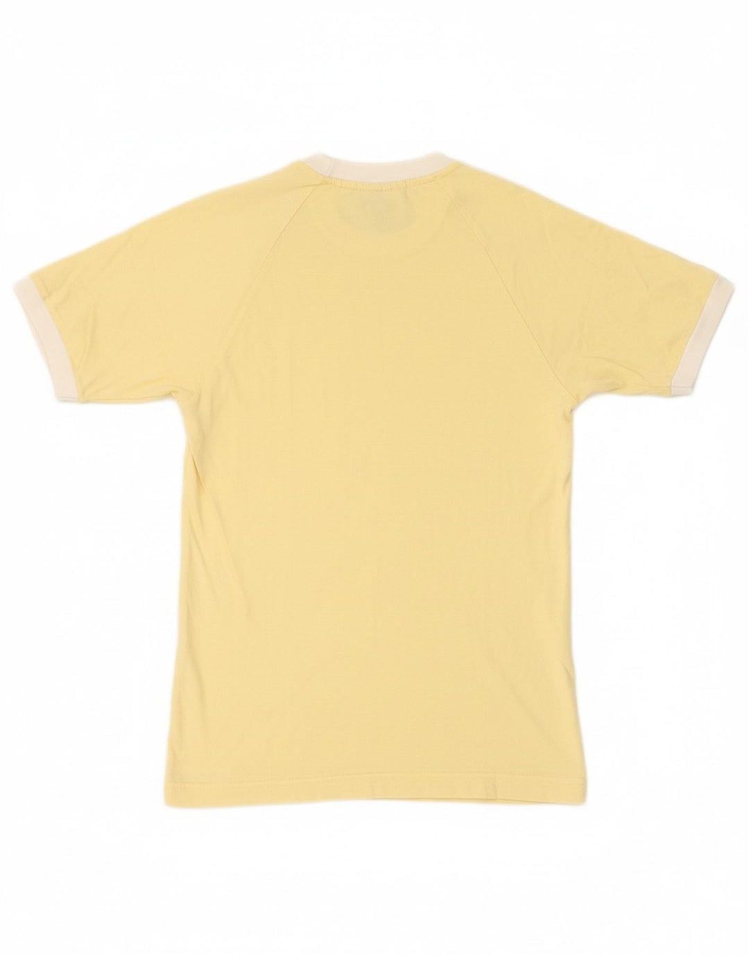 ADIDAS Mens T-Shirt Top XS Amarelo Algodão