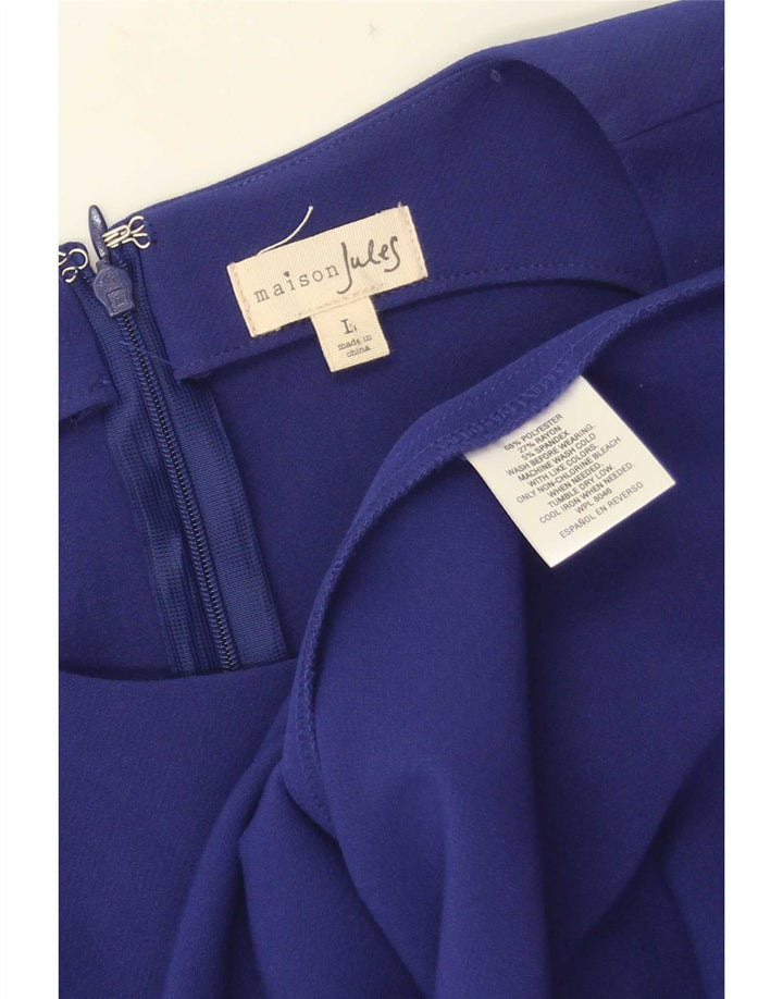 Vestido feminino Jules com bainha sem mangas Reino Unido 14 grande azul poliéster