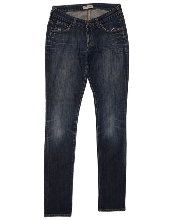 Lee Womens Norma Skinny Jeans W30 L35 Azul Marinho Algodão