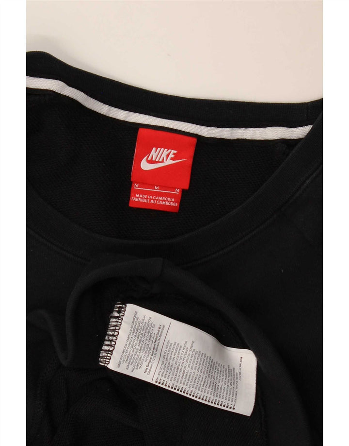 Nike masculino moletom jumper médio algodão preto