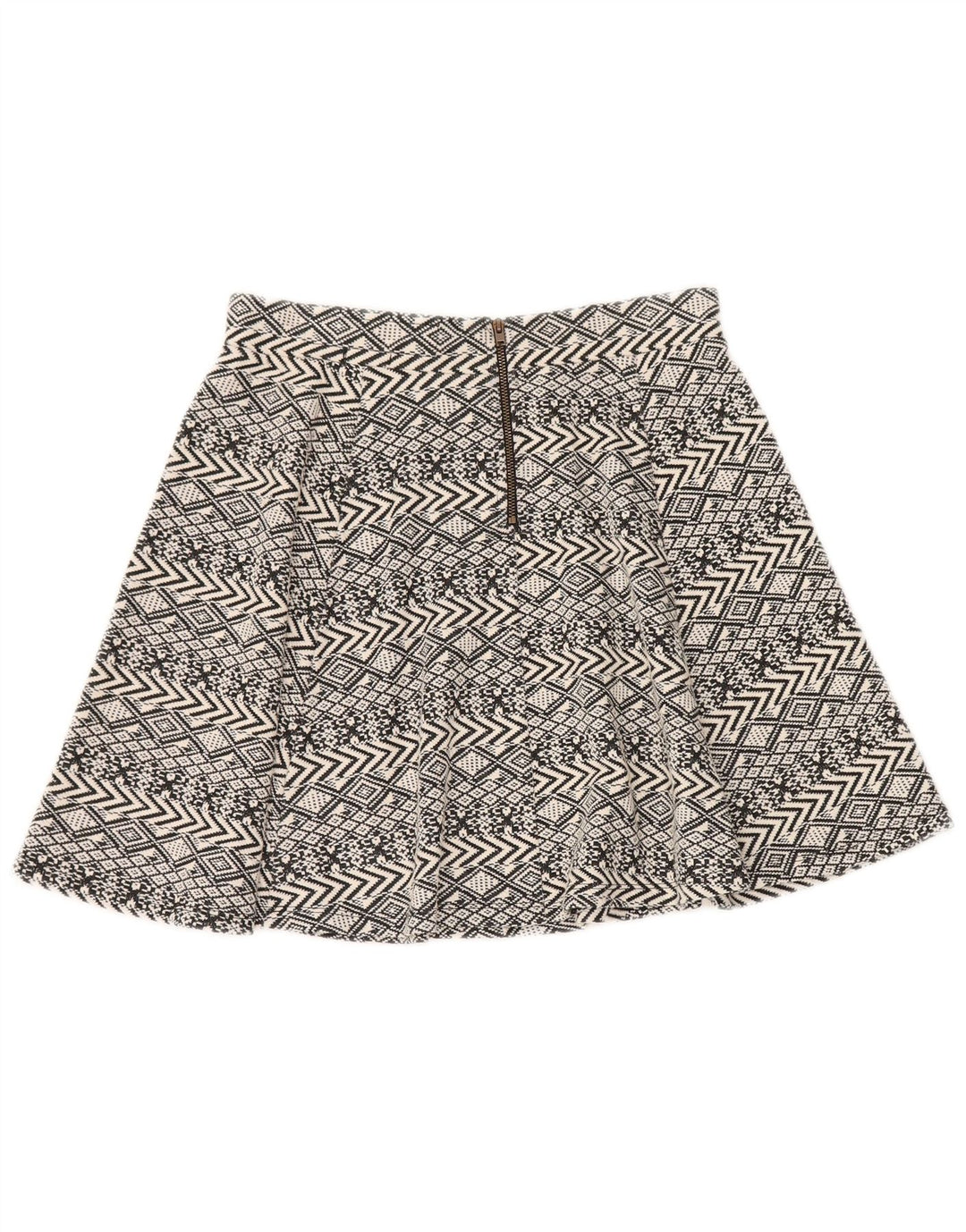 Mini saia feminina Superdry médio W28 poliéster geométrico cinza