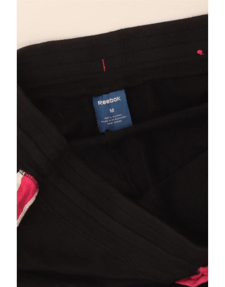 Calça capri feminina REEBOK Reino Unido 14 bloco colorido preto médio