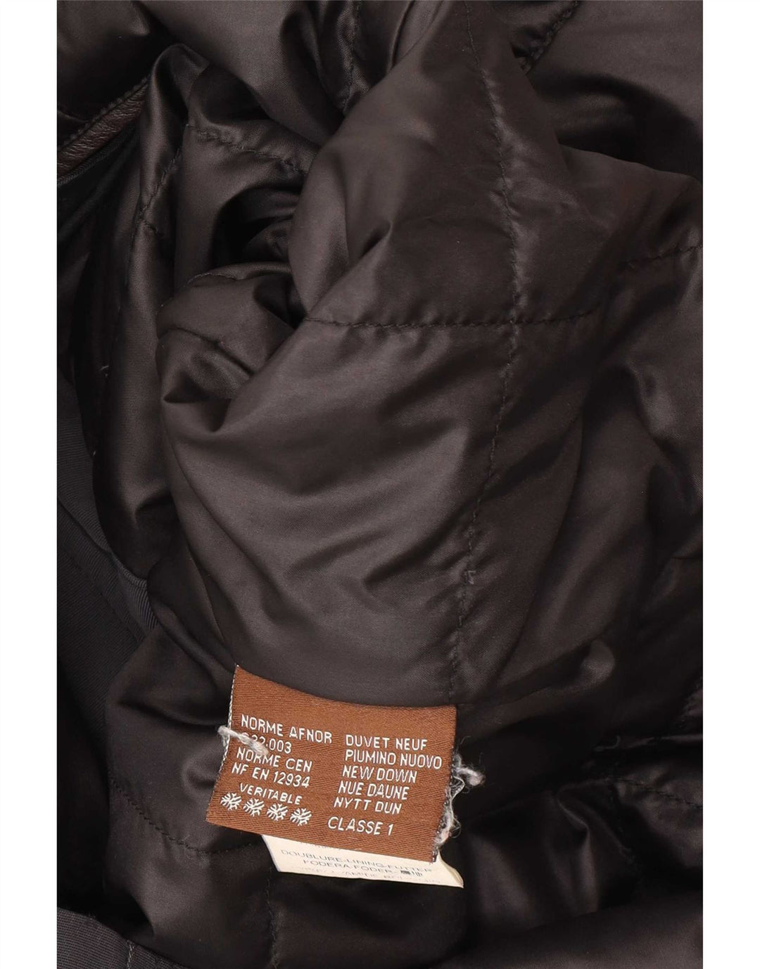 Jaqueta militar acolchoada masculina Moncler tamanho 6 3XL algodão preto