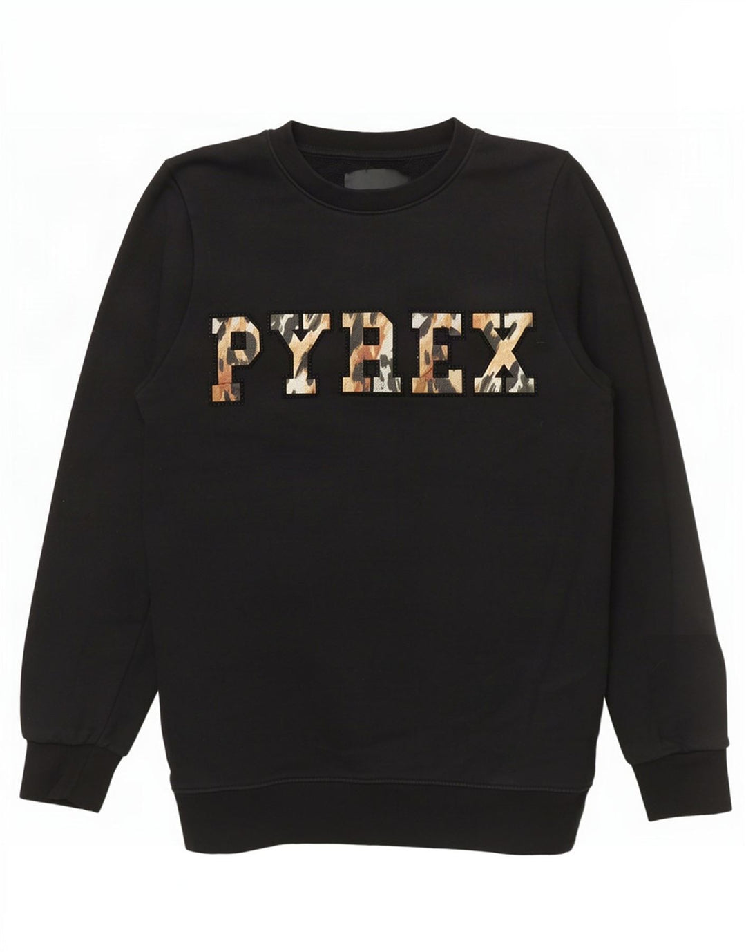 Suéter gráfico feminino Pyrex UK 6 XS algodão preto